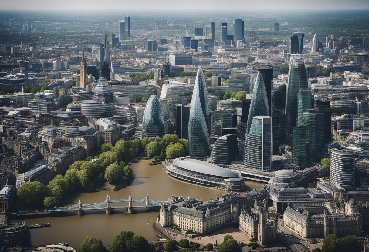 The London skyline transforms as construction events shape the city's future